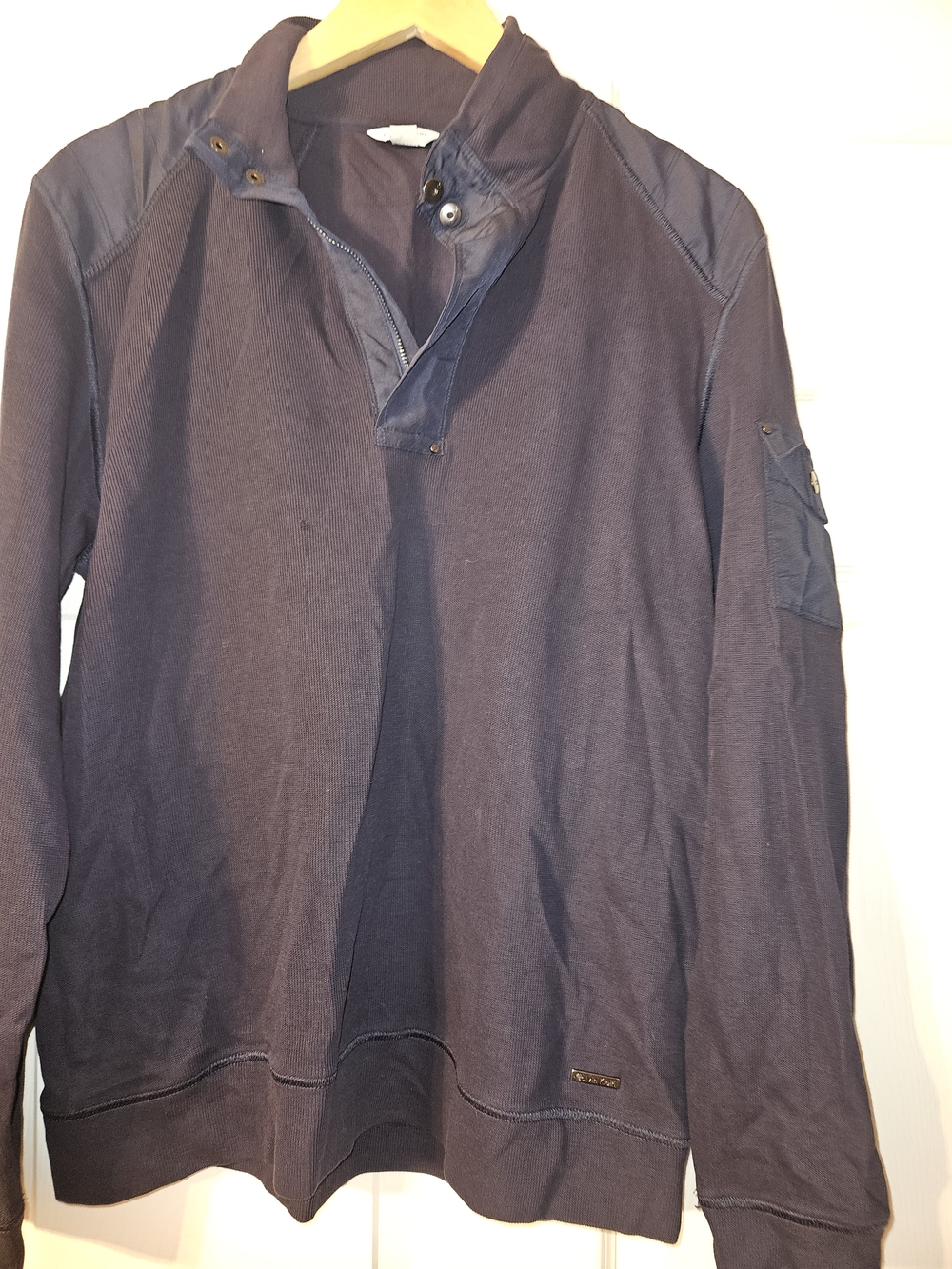 Calvin Klein Slim Fit Shirt in Navy Blue